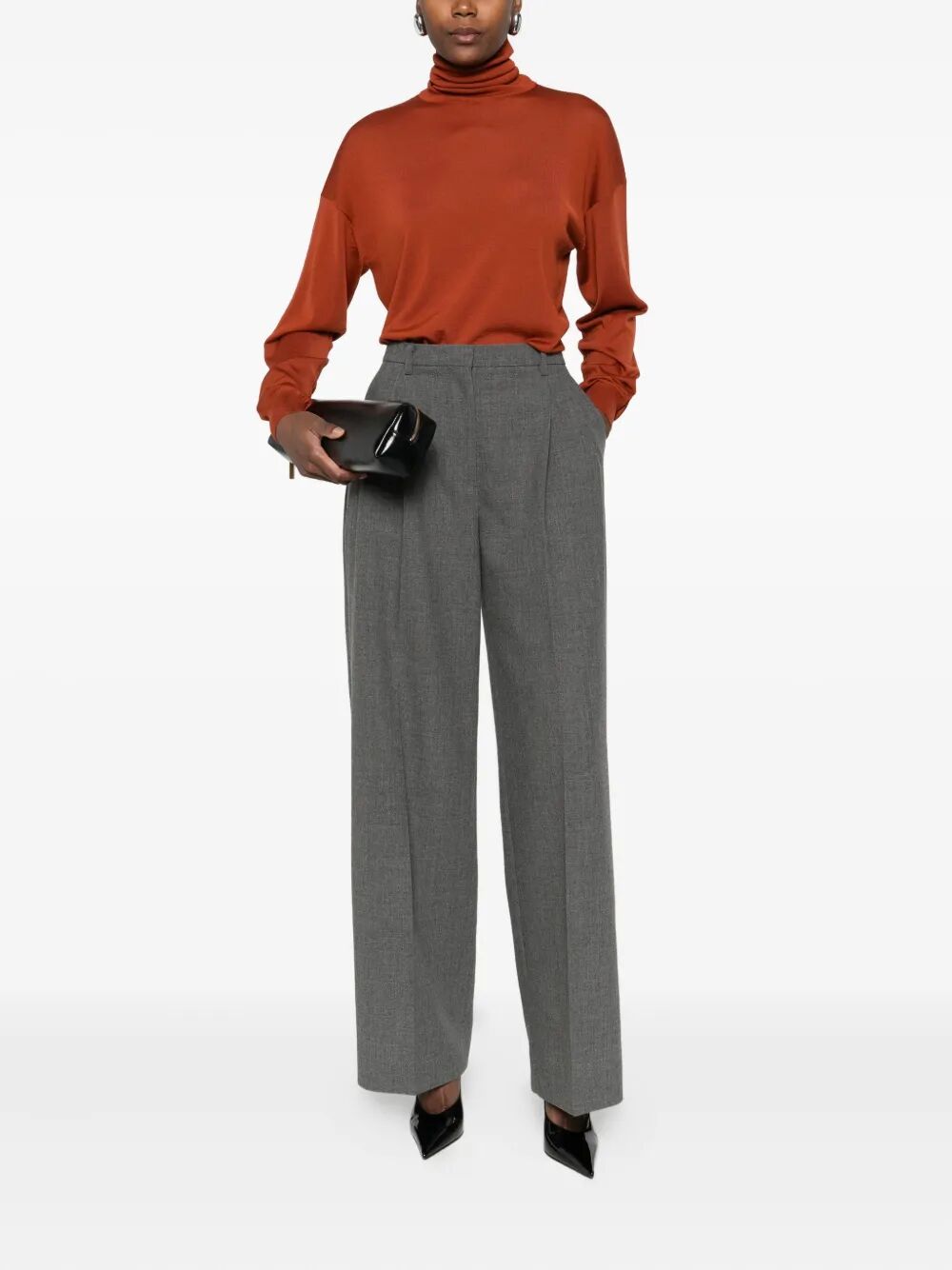 Saint Laurent Paris Turtle neck - Rosso | 622c3348850e5dfcd697ff4899c5603d2e43901b