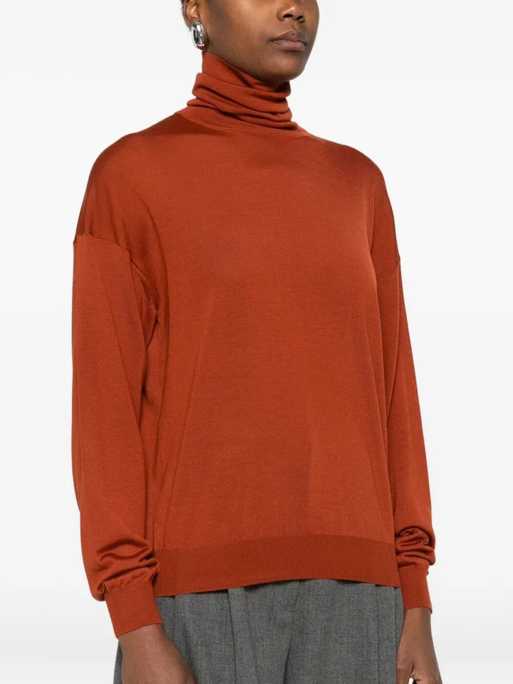 Saint Laurent Paris Turtle neck - Rosso | 4fbc12ad7ecb79b06bce3a608be183617498e0cc