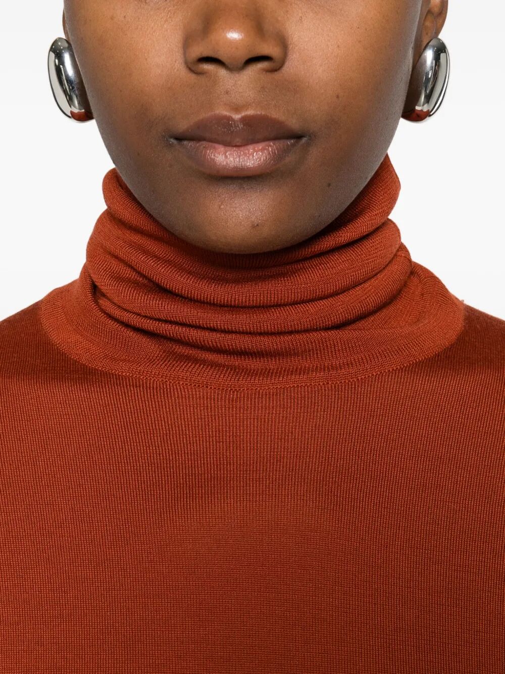 Saint Laurent Paris Turtle neck - Rosso | 07c47cae2898e20609b2ea2fd1248e21d686555d