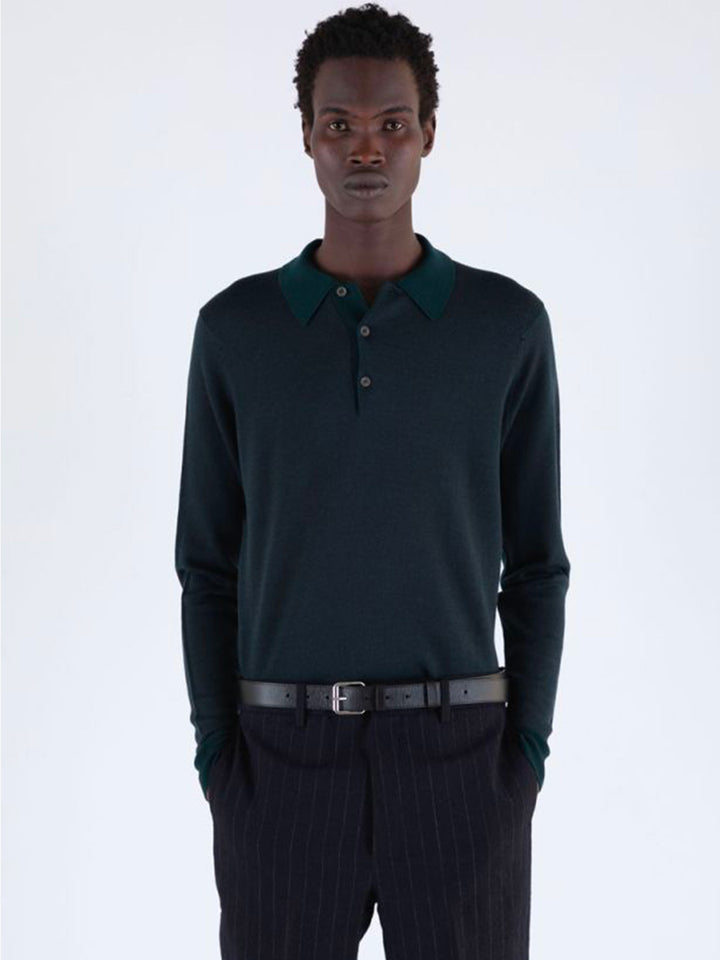 John Smedley POLO - Verde | b2edcd9a8ff148c05252cb3411c469088bb90516