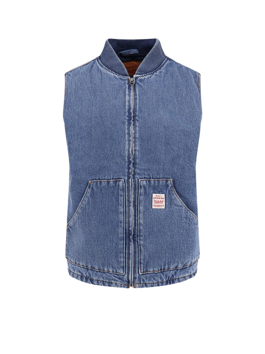 Padded Denim Vest