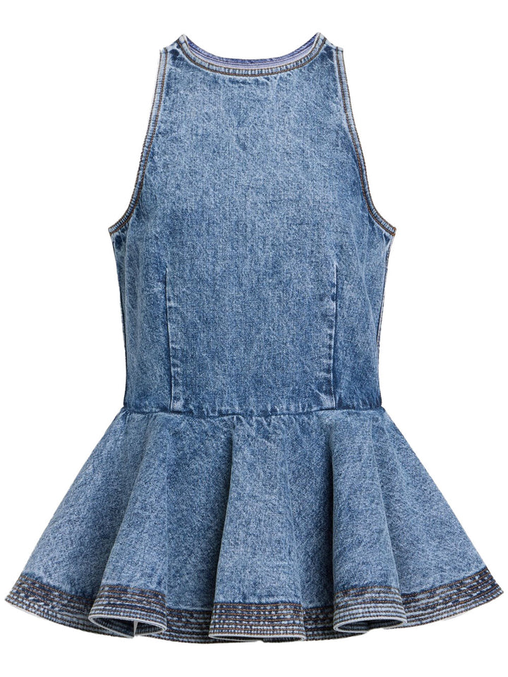 AlaÏA Top - Blu | 12f3fb01c6c20e947a8401da9fbf6f34b6b2fe25