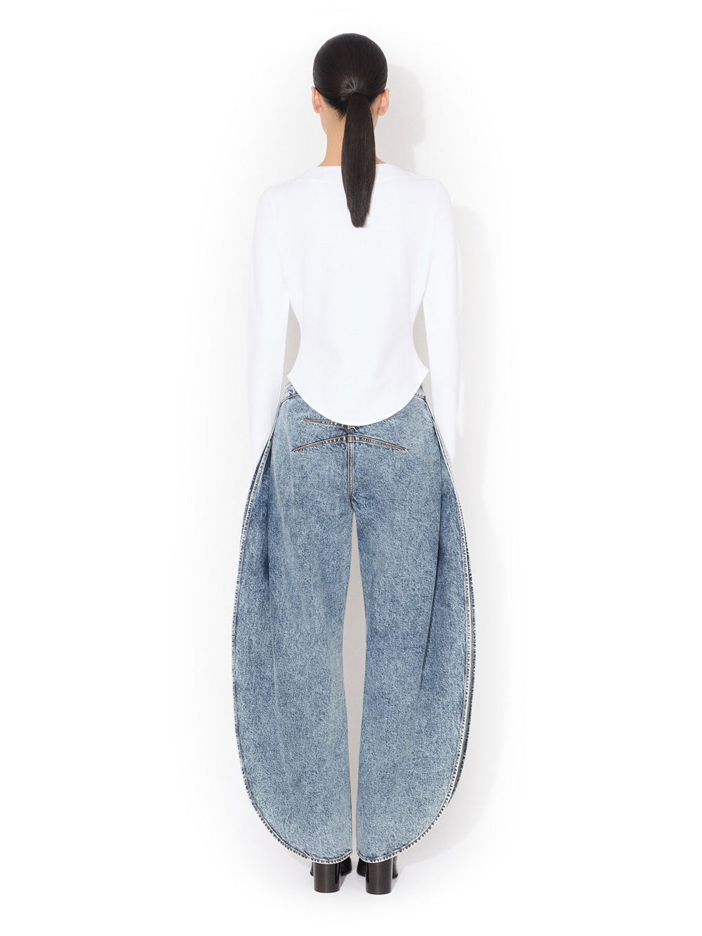 AlaÏA Wide leg - Blu | 99741d7923d72cd7a35a1e5a576010bce3996f13