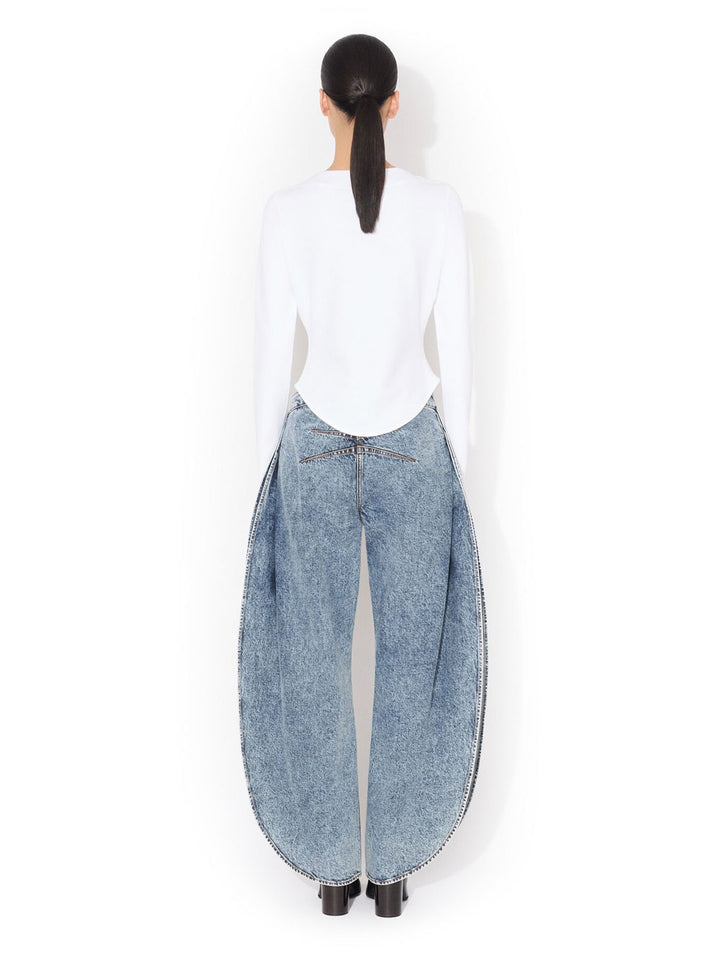 AlaÏA Wide leg - Blu | 99741d7923d72cd7a35a1e5a576010bce3996f13