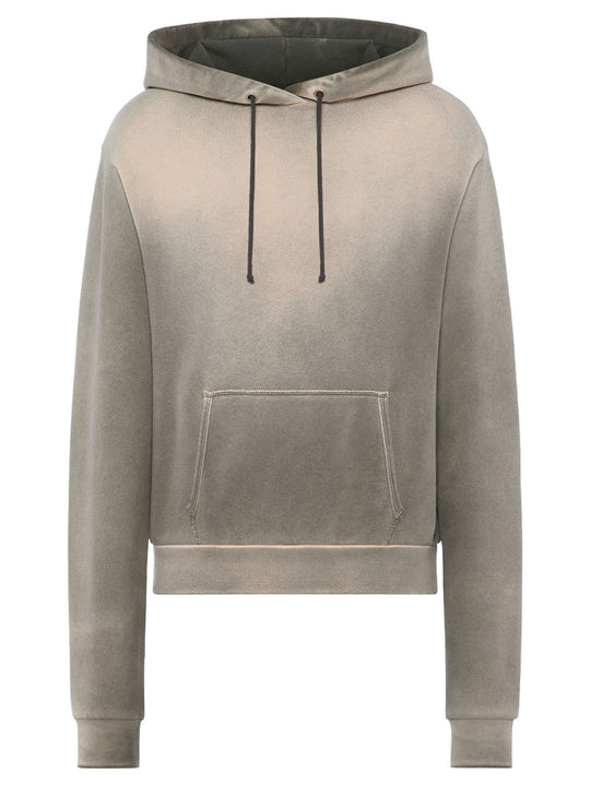 Sun Faded Cotton Hooded Sweatshirt