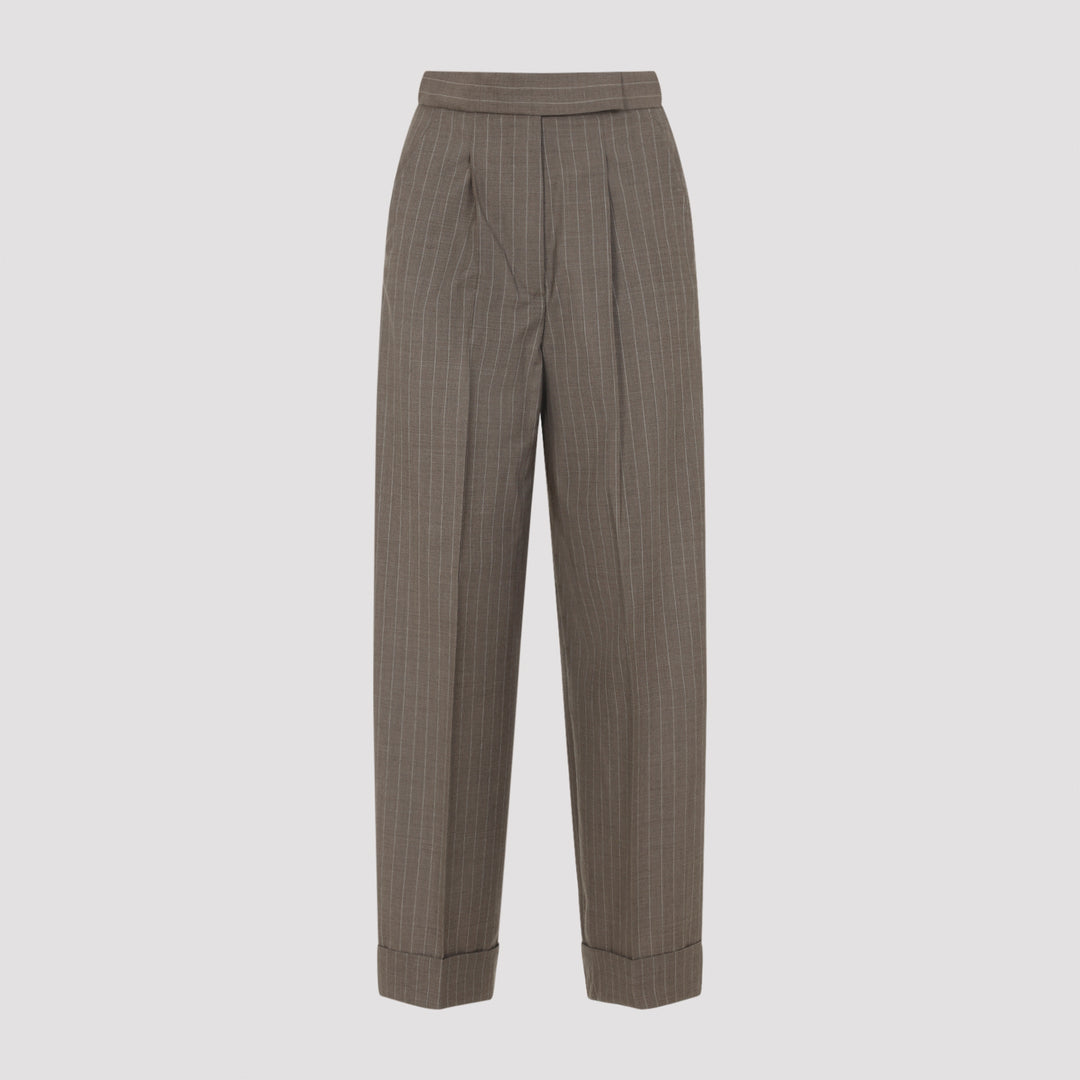 Max Mara Regular & straight leg - Marrone | 691dea3049b4f3dfdfe8b5dfa586305c161ba0b7