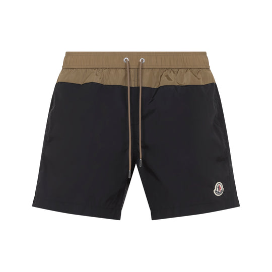 Black Polyamide Swim Shorts