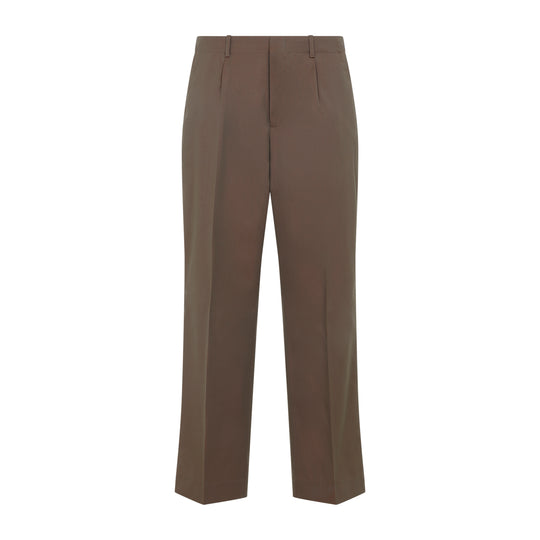 Brown Borrowed Virgin Wool Pants