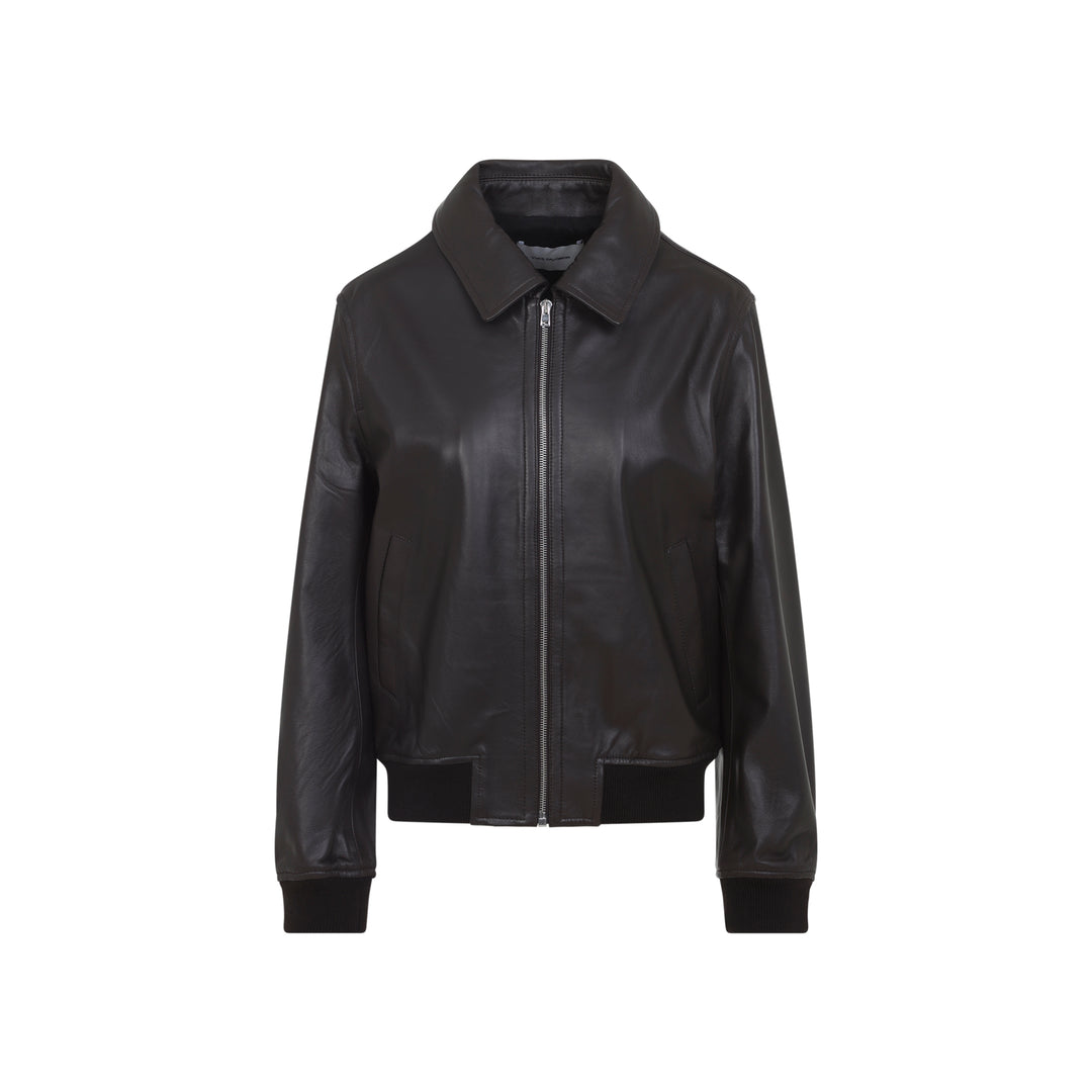 Yves Salomon Leather - Marrone | ca86547a69c81ba9009101c6b66e61c416d7d863