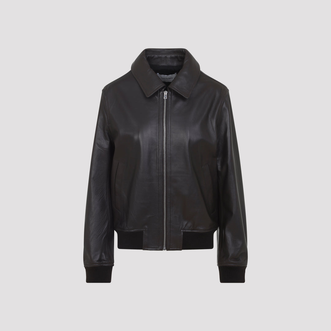 Yves Salomon Leather - Marrone | af2eb82aa5b179a1ac079ae70f72c59cb26cd9bd