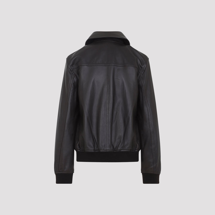 Yves Salomon Leather - Marrone | 1928d6664b5a2a4a7bdd0f60e5a1774399d689eb