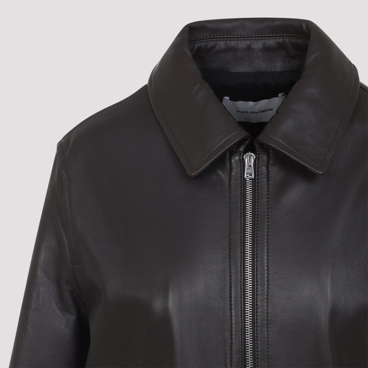 Yves Salomon Leather - Marrone | 8b541d7fba7e1408a4da2fdf927519321b0bfe0a