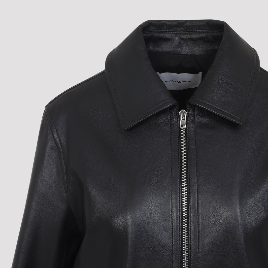Yves Salomon Leather - Nero | fb368c41362eecf37547867c4147d7badf566904