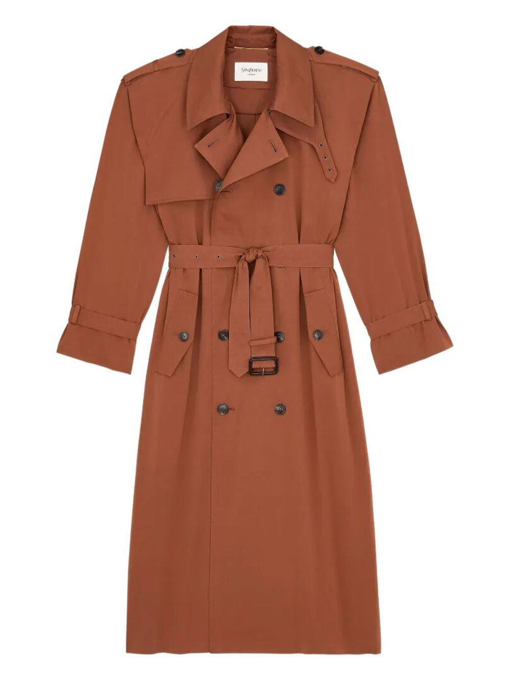 Saint Laurent Paris Trench - Marrone | d624c0e3d445f0e7e0946f53d865be5b6215ff55