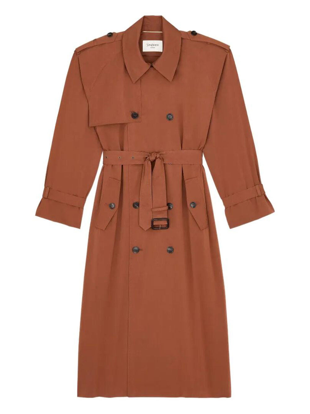 Saint Laurent Paris Trench - Marrone | ddc017f3aacb546d3e7464a006f1fcfb1f4d0b6f