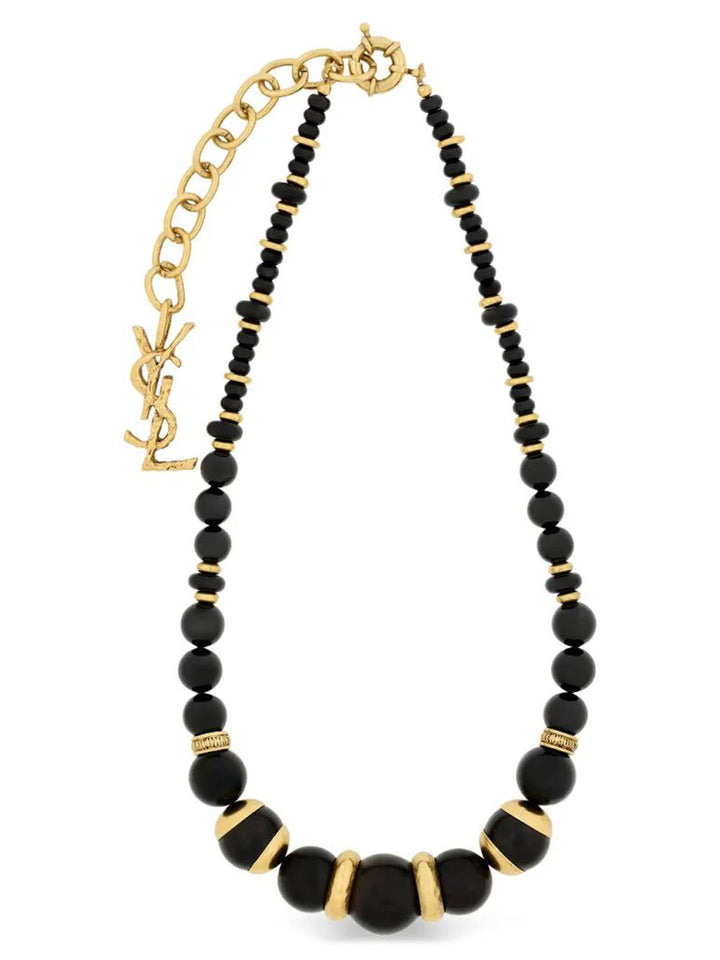 Saint Laurent Paris Collana - Nero | 488c5b5bcc6c95f082ac6072a10f64ca3de06fdf