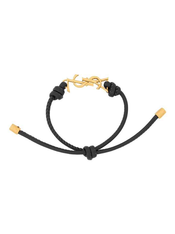 Saint Laurent Paris Bracciale - Nero | b03c99b9a59297a4a7403d02181b71a3811c28ad