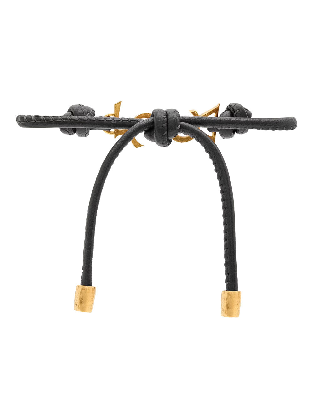 Saint Laurent Paris Bracciale - Nero | 2cdc46284766c505c42be7902fe4d1a5de797ca7