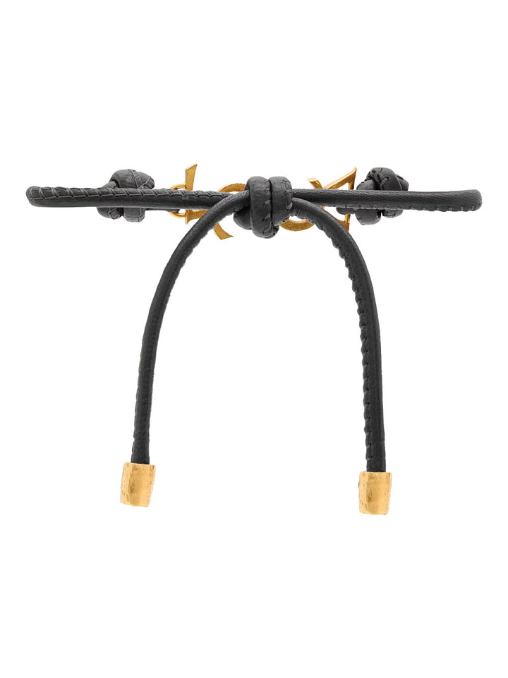 Saint Laurent Paris Bracciale - Nero | 2cdc46284766c505c42be7902fe4d1a5de797ca7