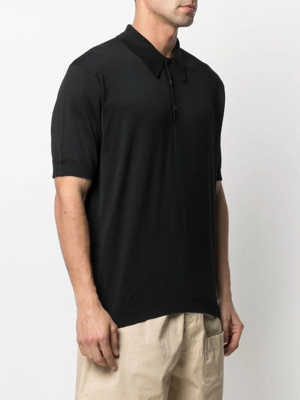 John Smedley Polo - Nero | 7dd5126bec3088024508d8a5a382fbf917f99b32