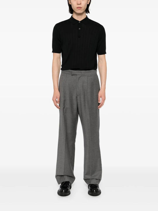 Black Virgin Wool Mini Dress