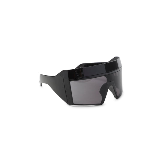 Black Rev Shiny Acetate Sunglasses