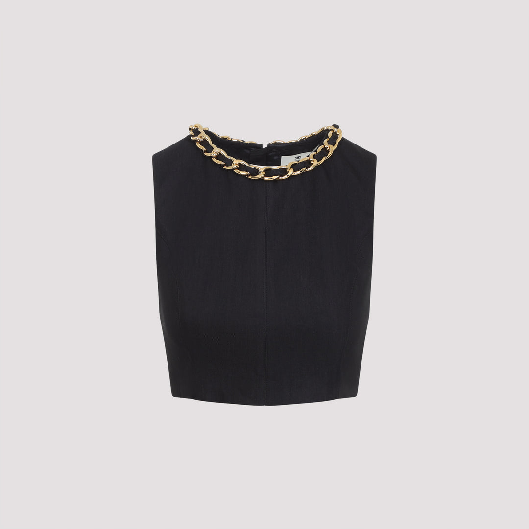 Elisabetta Franchi Top - Nero | 2119f138e9991ab6d8dbc159e81b1d8f6ca04968
