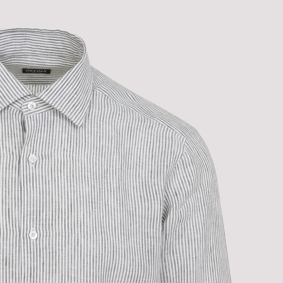 Zegna Shirts - Nude & Neutrals | ba9f58b2b868bd87644dc8a00392ae75b39d85bc
