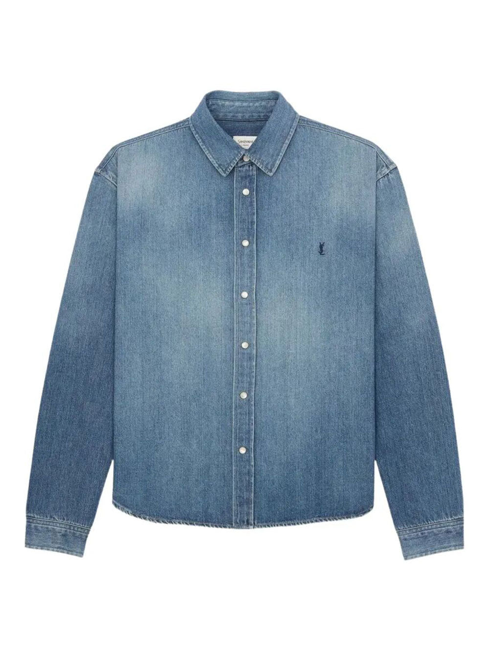Saint Laurent Paris Denim&leather - Blu | 37925001f1273fe67cfd4312e75d819d84901955