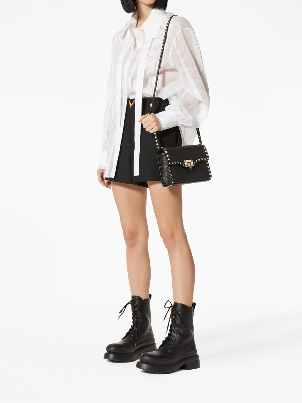 Valentino Garavani Satchel & cross body - Nero | fb7549c71cfa7d590bed4caf0637b2d638d438ab