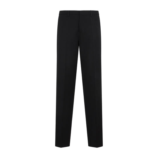 Black Wool Old Cigarette Pants