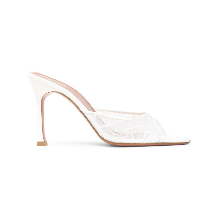 Amina Muaddi Mules - Bianco | 557fdbb279da374088b668bf543418b79746a9c3