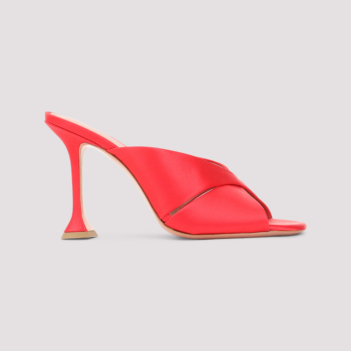 Amina Muaddi Mules - Rosso | 081dd3a4df904719d697cd2ea17e2aa1abaa8ff0
