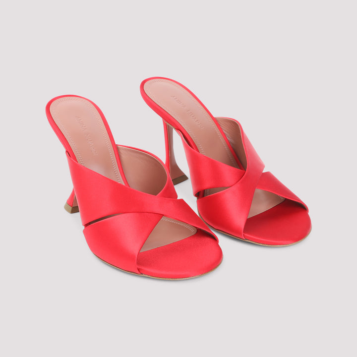 Amina Muaddi Mules - Rosso | 95244b06bb41dba819682f6bcb9cf3c46db201dd