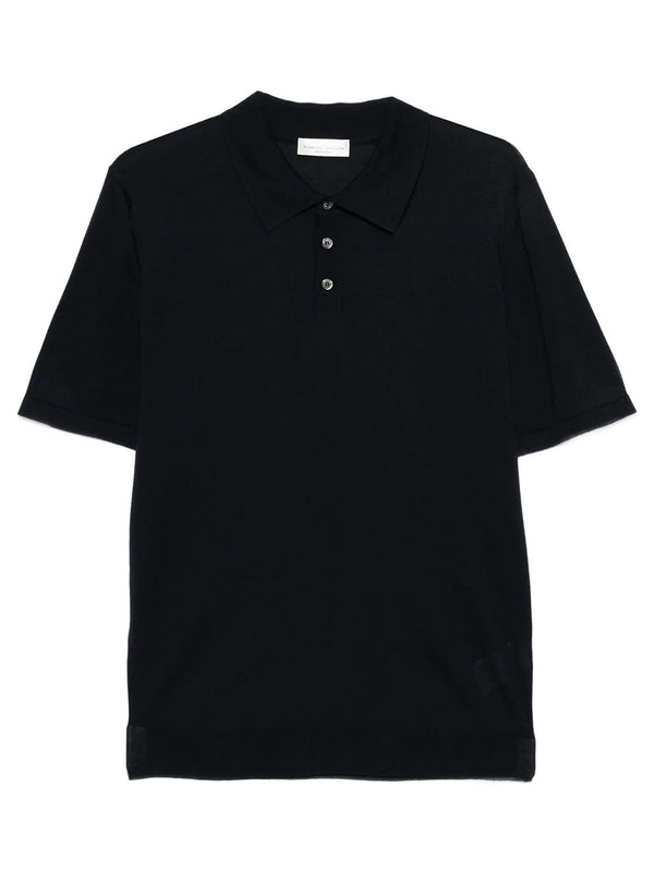 Polo In Maglia Sottile Di Seta