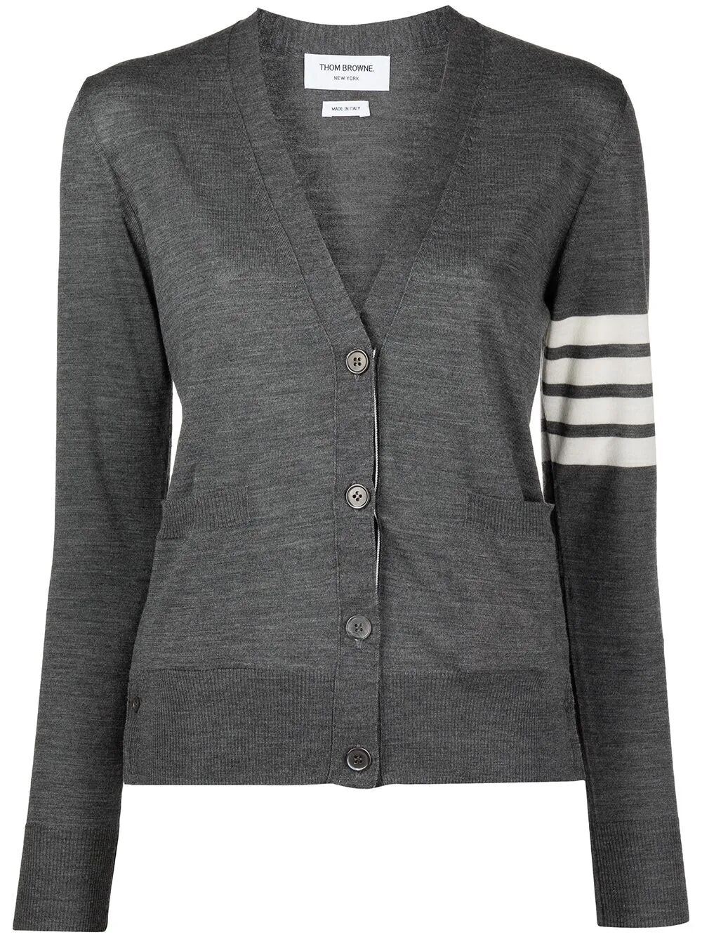 Thom Browne Cardigan - Grey | 77072e40d7abf6ac30191adfe40ff6a534fbfcb5