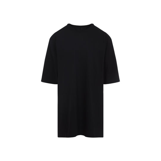 Black Cotton Jumbo Short Sleeves T-Shirt