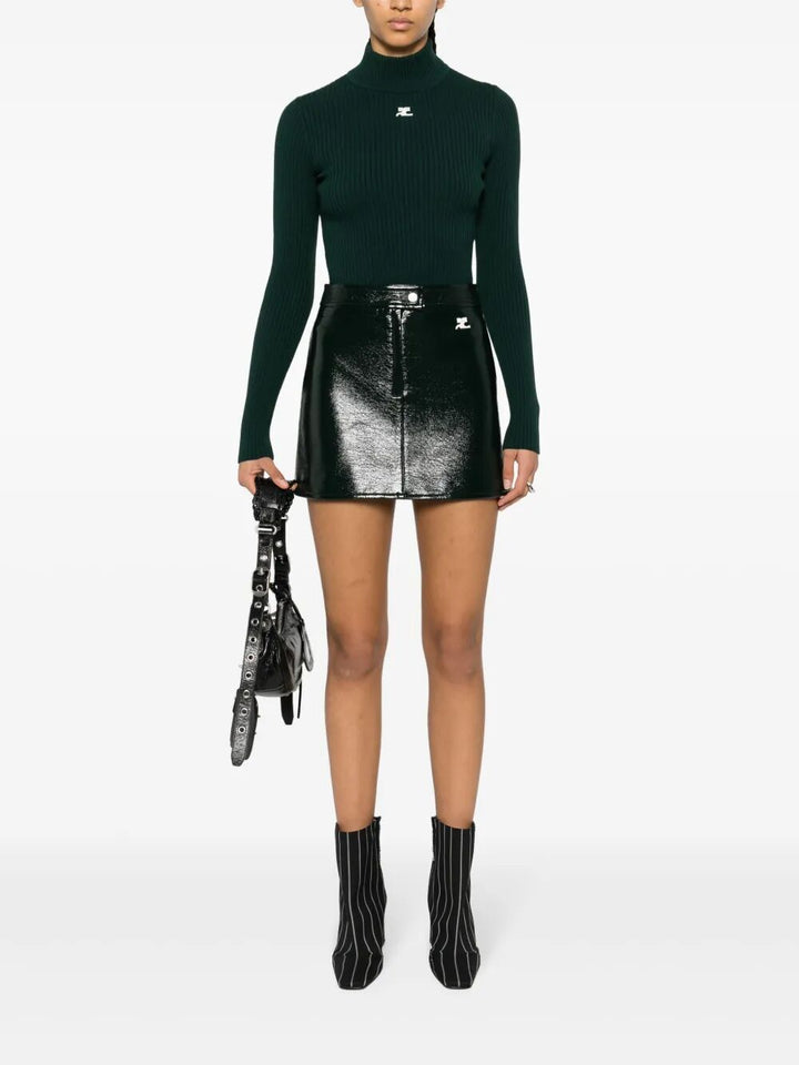 Courreges Turtle neck - Verde | 8e5f4a80525cac64ba5a24e9414f7f91770fb6d7