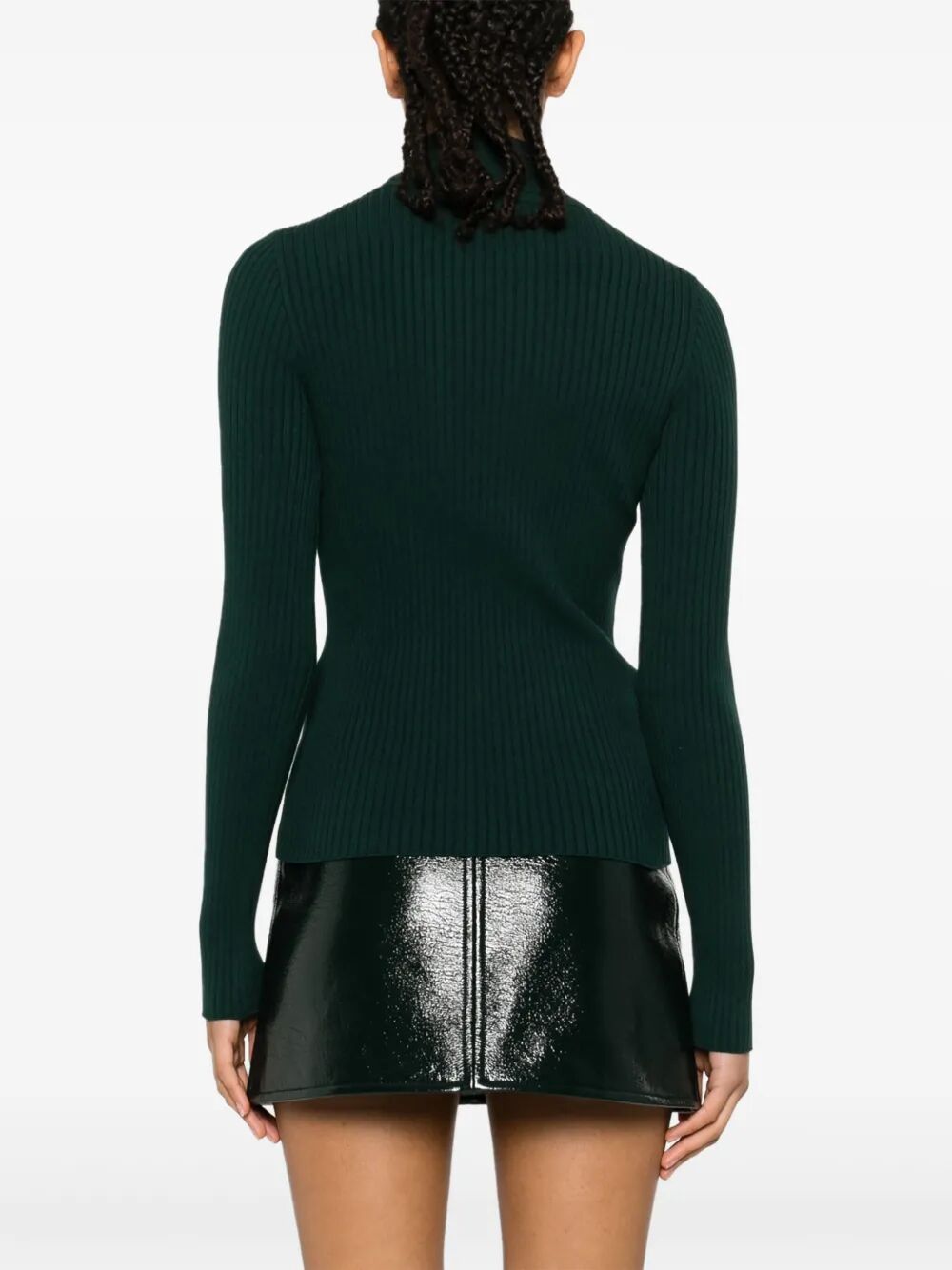 Courreges Turtle neck - Verde | 9ec46c3fafa0b5f1b6ada38acb1aa4756dbd6e70