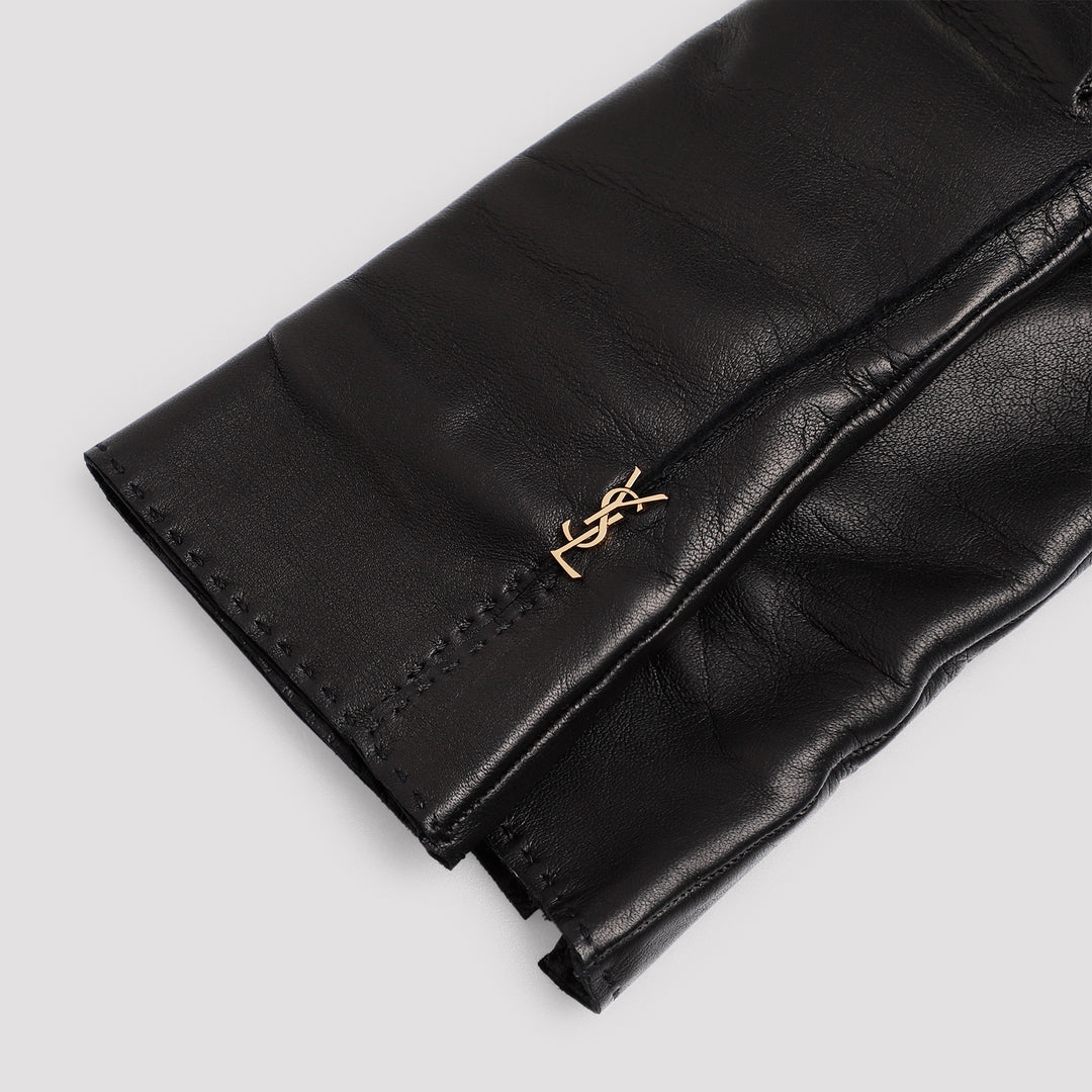 Saint Laurent Guanti - Nero | ed92a2f760c24348da1b54983d39ab2fe0eb2767
