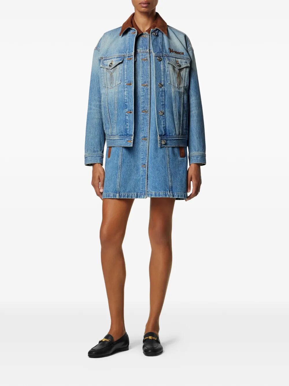 Versace Mini dresses - Blu | ab47e37bd6d4f1c7dd8d127fc5205f24ab198491