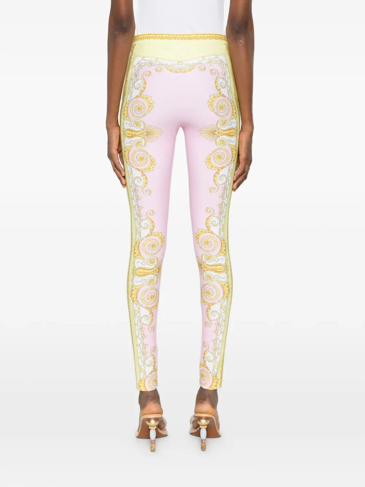 Versace Leggings - Pink & Purple | 5339e8293ed2b93b06fe4e92d91478a28642c144