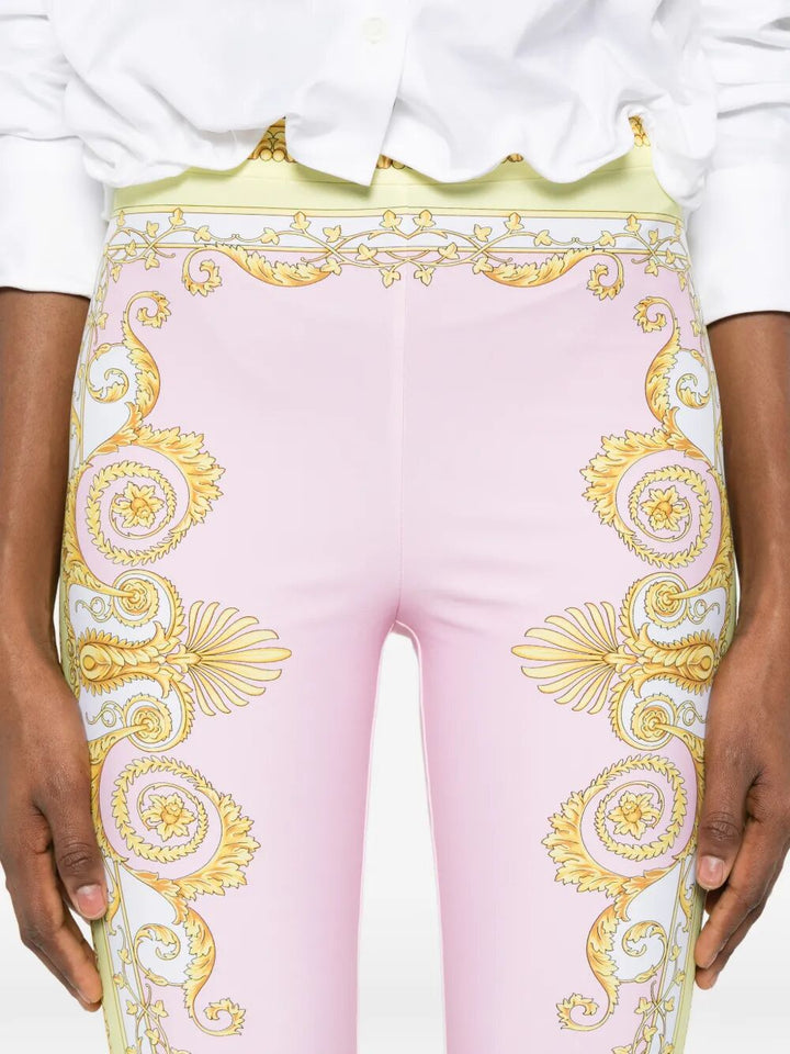 Versace Leggings - Pink & Purple | 4368c25e50aeb4e1ca8fbaaea88d7e62fce2be1b