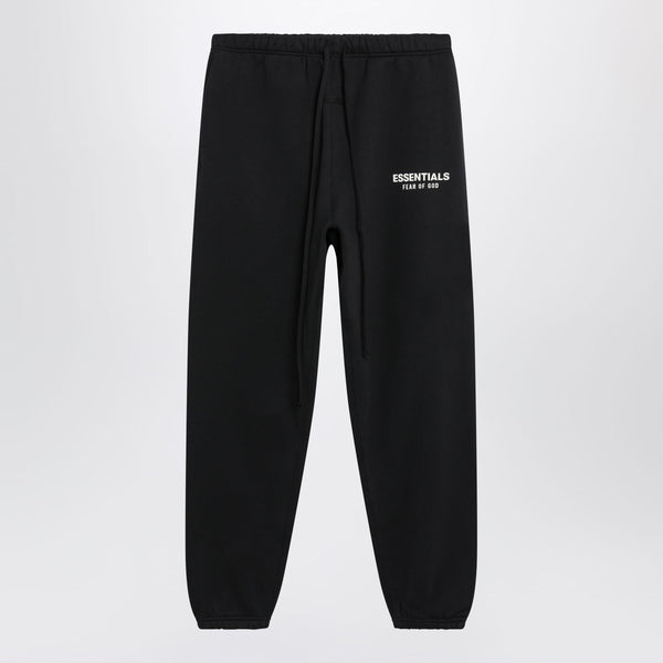 Black Cotton Jogging Trousers