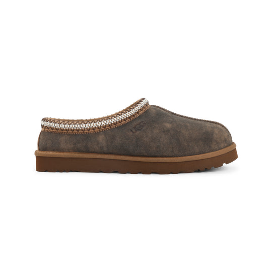 Chestnut Brown Suede Leather Tasman Ii Slippers