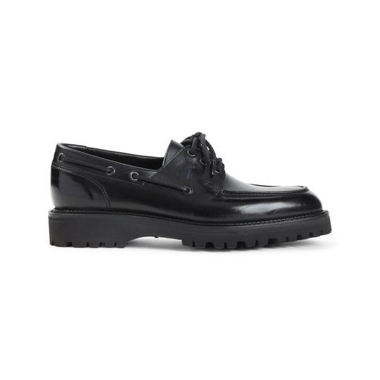 Black Tide Dew Hide Hilly Calf Leather Derbies