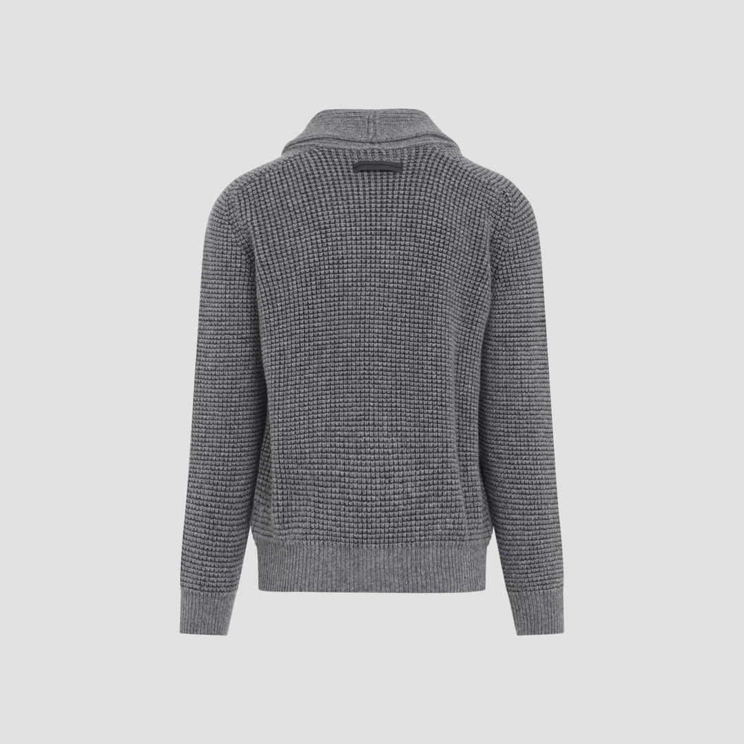 Zegna Cardigan - Grey | d82bb7ada4716a8ba7777e7c02627f85b6272269