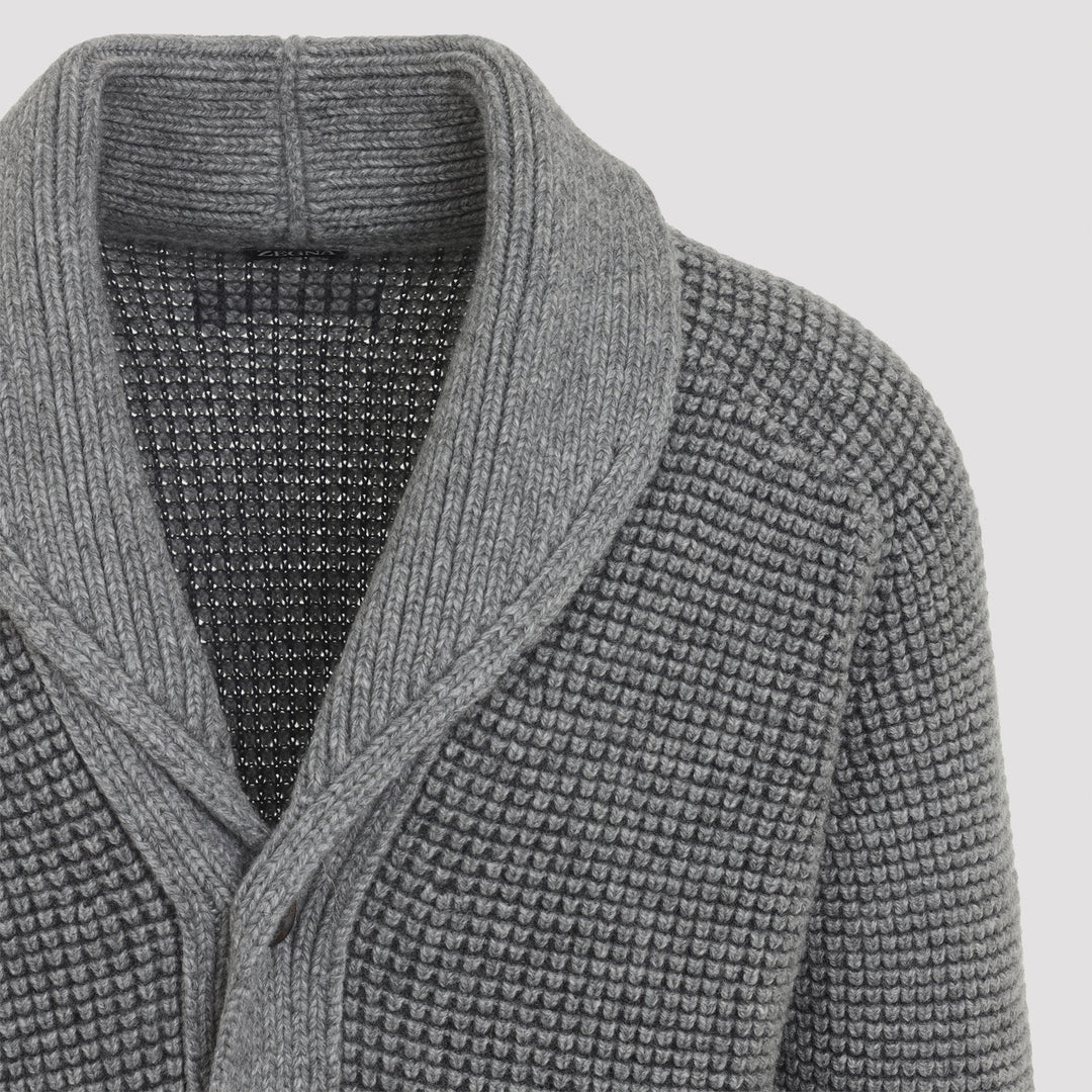 Zegna Cardigan - Grey | 548a7bd6edec0b5eb5994e4ad9b6758d7c3bf5ae