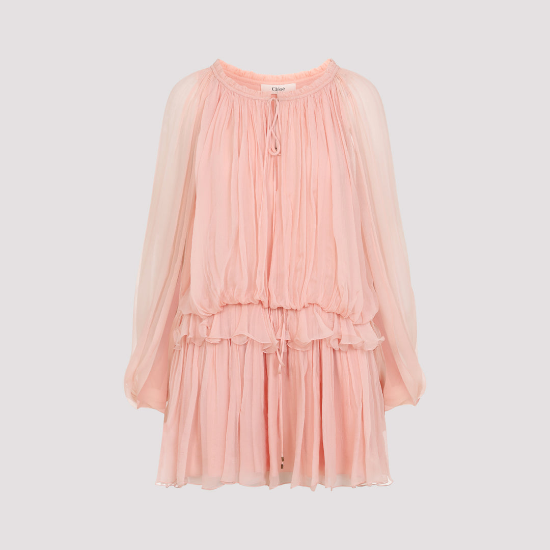 Chloe Mini dresses - Nude & Neutrals | 3c49ae7a708da11a61856d91d923b4aad1658107