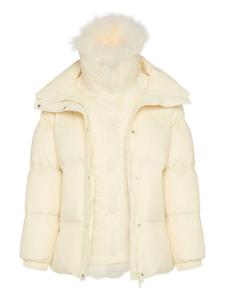 Yves Salomon Down jackets - Nude & Neutrals | 9ab1383d9fd056cb683df5bdc423b6ea56aa10f9